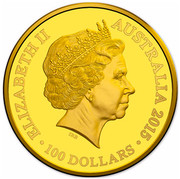 Australia 100 Dollars Longest-Reigning Commonwealth Monarch 2015 KM# 2202 ELIZABETH II AUSTRALIA 2015 100 DOLLARS IRB coin obverse Australia 100 Dollars Longest-Reigning Commonwealth Monarch 2015 KM# 2202 ELIZABETH II AUSTRALIA 2015 100 DOLLARS IRB coin obverse
