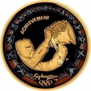 Australia 100 Dollars Medal 2000 ACHIEVEMENT SYDNEY 2000 coin reverse Australia 100 Dollars Medal 2000 ACHIEVEMENT SYDNEY 2000 coin reverse