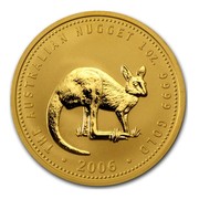 Australia 100 Dollars The Australian Nugget 2006 THE AUSTRALIAN HUGGET 1 OZ. 9999 GOLD 2006 coin reverse Australia 100 Dollars The Australian Nugget 2006 THE AUSTRALIAN HUGGET 1 OZ. 9999 GOLD 2006 coin reverse