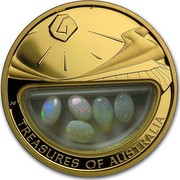 Australia 100 Dollars Treasures of Australia - Opals 2008 TREASURES OF AUSTRALIA JG coin reverse Australia 100 Dollars Treasures of Australia - Opals 2008 TREASURES OF AUSTRALIA JG coin reverse