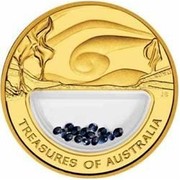 Australia 100 Dollars Treasures of Australia - Sapphires 2007 TREASURES OF AUSTRALIA JG coin reverse Australia 100 Dollars Treasures of Australia - Sapphires 2007 TREASURES OF AUSTRALIA JG coin reverse