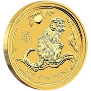 Australia 1000 Dollars Year of the Monkey 2016 YEAR OF THE MONKEY P IJ coin reverse Australia 1000 Dollars Year of the Monkey 2016 YEAR OF THE MONKEY P IJ coin reverse