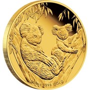 Australia 15 Dollars Australian Koalas 2011 1/10 OZ 9999 GOLD EM P coin reverse Australia 15 Dollars Australian Koalas 2011 1/10 OZ 9999 GOLD EM P coin reverse