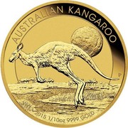 Australia 15 Dollars Kangaroo 2015 AUSTRALIAN KANGAROO 2015 1/10 OZ 9999 GOLD P coin reverse Australia 15 Dollars Kangaroo 2015 AUSTRALIAN KANGAROO 2015 1/10 OZ 9999 GOLD P coin reverse