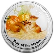 Australia 15 Dollars Lunar Mouse (Colorized) 2008 YEAR OF THE MOUSE P coin reverse Australia 15 Dollars Lunar Mouse (Colorized) 2008 YEAR OF THE MOUSE P coin reverse
