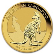 Australia 15 Dollars Resting Kangaroo 2016 AUSTRALIAN KANGAROO P 2016 1/10 OZ 9999 GOLD coin reverse Australia 15 Dollars Resting Kangaroo 2016 AUSTRALIAN KANGAROO P 2016 1/10 OZ 9999 GOLD coin reverse