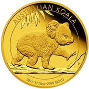 Australia 15 Dollars Walking Koala 2016 AUSTRALIAN KOALA P 2016 1/10OZ 9999 GOLD coin reverse Australia 15 Dollars Walking Koala 2016 AUSTRALIAN KOALA P 2016 1/10OZ 9999 GOLD coin reverse