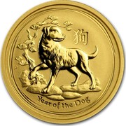 Australia 15 Dollars Year of the Dog 2018 YEAR OF THE DOG P coin reverse Australia 15 Dollars Year of the Dog 2018 YEAR OF THE DOG P coin reverse