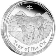 Australia 15 Dollars Year of the Ox 2009 YEAR OF THE OX P coin reverse Australia 15 Dollars Year of the Ox 2009 YEAR OF THE OX P coin reverse