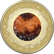 Australia 2 Dollars Mars 2017 MARS coin reverse Australia 2 Dollars Mars 2017 MARS coin reverse