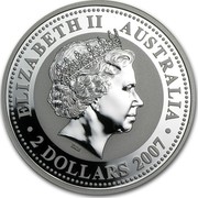 Australia 2 Dollars The Ox 2007 ELIZABETH II AUSTRALIA ∙2 DOLLARS 2007∙ IRB coin obverse Australia 2 Dollars The Ox 2007 ELIZABETH II AUSTRALIA ∙2 DOLLARS 2007∙ IRB coin obverse