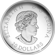 Canada 20 Dollars Canadian Honors - Order of Canada 2017  ELIZABETH II D G REGINA 20 DOLLARS SB coin obverse