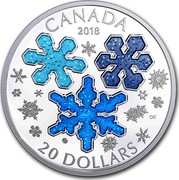 Canada 20 Dollars Ice Crystals 2018 CANADA 2018 20 DOLLARS DK coin reverse Canada 20 Dollars Ice Crystals 2018 CANADA 2018 20 DOLLARS DK coin reverse