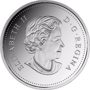 Canada 20 Dollars Leaping Cougar (3D) 2017 ELIZABETH II D G REGINA SB coin obverse