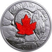 Canada 20 Dollars Majestic Maple Leaves - Drusy Stone 2017 CANADA 2017 LTK coin reverse Canada 20 Dollars Majestic Maple Leaves - Drusy Stone 2017 CANADA 2017 LTK coin reverse