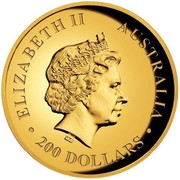Australia 200 Dollars Australian Koala 2014 ELIZABETH II AUSTRALIA 200 DOLLARS IRB coin obverse Australia 200 Dollars Australian Koala 2014 ELIZABETH II AUSTRALIA 200 DOLLARS IRB coin obverse