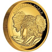 Australia 200 Dollars Australian Koala 2014 AUSTRALIAN KOALA 2014 2 OZ 9999 GOLD P MG coin reverse Australia 200 Dollars Australian Koala 2014 AUSTRALIAN KOALA 2014 2 OZ 9999 GOLD P MG coin reverse