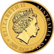 Australia 200 Dollars Australian Wedge-Tailed Eagle 2017 KM# 2217 ELIZABETH II AUSTRALIA 200 DOLLARS IRB coin obverse Australia 200 Dollars Australian Wedge-Tailed Eagle 2017 KM# 2217 ELIZABETH II AUSTRALIA 200 DOLLARS IRB coin obverse