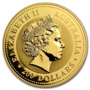 Australia 200 Dollars Piglet 2007 ELIZABETH II AUSTRALIA 200 DOLLARS IRB coin obverse