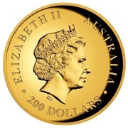 Australia 200 Dollars Resting Koala 2017 ELIZABETH II AUSTRALIA 200 DOLLARS IRB coin obverse