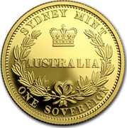 Australia 25 Dollars (150th Anniversary First Australian Sovereign) KM# 868 SYDNEY MINT AUSTRALIA ONE SOVEREIGN coin reverse Australia 25 Dollars (150th Anniversary First Australian Sovereign) KM# 868 SYDNEY MINT AUSTRALIA ONE SOVEREIGN coin reverse