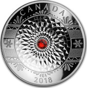 Canada 25 Dollars Classic Holiday Ornament 2018 CANADA 2018 coin reverse Canada 25 Dollars Classic Holiday Ornament 2018 CANADA 2018 coin reverse