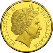 Australia 25 Dollars FIFA World Cup 2018 ELIZABETH II AUSTRALIA 2018 IRB coin obverse Australia 25 Dollars FIFA World Cup 2018 ELIZABETH II AUSTRALIA 2018 IRB coin obverse