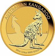 Australia 25 Dollars Resting Kangaroo 2016 AUSTRALIAN KANGAROO P 2016 1/4OZ 9999 GOLD coin reverse Australia 25 Dollars Resting Kangaroo 2016 AUSTRALIAN KANGAROO P 2016 1/4OZ 9999 GOLD coin reverse