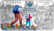 Canada 25 Dollars The Great Trail 2017  CANADA 25 DOLLARS 2017 TRANS CANADA TRAIL SENTIER TRANSCANADIEN SH coin reverse Canada 25 Dollars The Great Trail 2017  CANADA 25 DOLLARS 2017 TRANS CANADA TRAIL SENTIER TRANSCANADIEN SH coin reverse