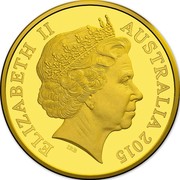 Australia 25 Dollars UNESCO Great Barrier Reef 2015 ELIZABETH II AUSTRALIA 2015 IRB coin obverse Australia 25 Dollars UNESCO Great Barrier Reef 2015 ELIZABETH II AUSTRALIA 2015 IRB coin obverse