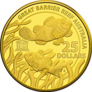Australia 25 Dollars UNESCO Great Barrier Reef 2015 GREAT BARRIER REEF AUSTRALIA 25 DOLLARS UNESCO coin reverse Australia 25 Dollars UNESCO Great Barrier Reef 2015 GREAT BARRIER REEF AUSTRALIA 25 DOLLARS UNESCO coin reverse