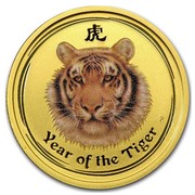 Australia 25 Dollars Year of the Tiger (Colorized) 2010 YEAR OF THE TIGER P coin reverse Australia 25 Dollars Year of the Tiger (Colorized) 2010 YEAR OF THE TIGER P coin reverse