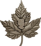 Canada 250 Dollars Maple Leaf Shaped 2017 CANADA ELIZABETH II D ∙ G ∙ REGINA SB coin obverse Canada 250 Dollars Maple Leaf Shaped 2017 CANADA ELIZABETH II D ∙ G ∙ REGINA SB coin obverse