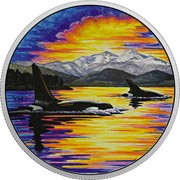 Canada 30 Dollars Animals in the Moonlight - Orcas 2017  VM coin reverse Canada 30 Dollars Animals in the Moonlight - Orcas 2017  VM coin reverse