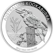 Australia 30 Dollars Australian Kookaburra 2016 AUSTRALIAN KOOKABURRA 2016 1 KILO 999 SILVER P NM coin reverse Australia 30 Dollars Australian Kookaburra 2016 AUSTRALIAN KOOKABURRA 2016 1 KILO 999 SILVER P NM coin reverse