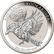 Australia 30 Dollars Australian Kookaburra 2018 AUSTRALIAN KOOKABURRA 2018 1 KILO 9999 SILVER P NH coin reverse Australia 30 Dollars Australian Kookaburra 2018 AUSTRALIAN KOOKABURRA 2018 1 KILO 9999 SILVER P NH coin reverse