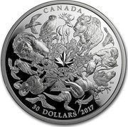 Canada 30 Dollars Flora & Fauna 2017 CANADA 30 DOLLARS 2017 SH coin reverse Canada 30 Dollars Flora & Fauna 2017 CANADA 30 DOLLARS 2017 SH coin reverse