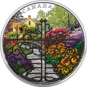 Canada 30 Dollars Gate to the Enchanted Garden 2017  CANADA TB coin reverse Canada 30 Dollars Gate to the Enchanted Garden 2017  CANADA TB coin reverse