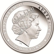 Australia 30 Dollars Kookaburras 2017 ELIZABETH II AUSTRALIA 30 DOLLARS IRB coin obverse Australia 30 Dollars Kookaburras 2017 ELIZABETH II AUSTRALIA 30 DOLLARS IRB coin obverse