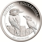 Australia 30 Dollars Kookaburras 2017 AUSTRALIAN KOOKABURRA 2017 1 KILO 999 SILVER P NM coin reverse Australia 30 Dollars Kookaburras 2017 AUSTRALIAN KOOKABURRA 2017 1 KILO 999 SILVER P NM coin reverse