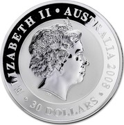 Australia 30 Dollars Mother and baby Koala 2008 ELIZABETH II AUSTRALIA 2008 30 DOLLARS IRB coin obverse Australia 30 Dollars Mother and baby Koala 2008 ELIZABETH II AUSTRALIA 2008 30 DOLLARS IRB coin obverse
