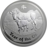 Australia 30 Dollars Year of the Ox 2009 KM# 1899a YEAR OF THE OX P coin reverse Australia 30 Dollars Year of the Ox 2009 KM# 1899a YEAR OF THE OX P coin reverse