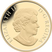 Canada 300 Dollars Canadian Coats of Arms - Canada 2014 Proof KM# 1773 ELIZABETH II D G REGINA SB coin obverse