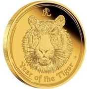 Australia 30000 Dollars Year of the Tiger 2010 YEAR OF THE TIGER P coin reverse Australia 30000 Dollars Year of the Tiger 2010 YEAR OF THE TIGER P coin reverse