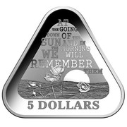 Australia 5 Dollars 100 Years Of Anzac 2014 KM# 2171 AT THE GOING DOWN OF THE SUN AND IN THE MORNING WE WILL REMEMBER THEM 5 DOLLARS coin reverse Australia 5 Dollars 100 Years Of Anzac 2014 KM# 2171 AT THE GOING DOWN OF THE SUN AND IN THE MORNING WE WILL REMEMBER THEM 5 DOLLARS coin reverse