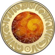 Australia 5 Dollars Sun 2017 SUN coin reverse Australia 5 Dollars Sun 2017 SUN coin reverse