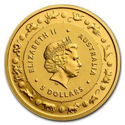 Australia 5 Dollars Year of the Rooster 2017 ELIZABETH II AUSTRALIA 5 DOLLARS IRB coin obverse Australia 5 Dollars Year of the Rooster 2017 ELIZABETH II AUSTRALIA 5 DOLLARS IRB coin obverse