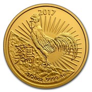 Australia 5 Dollars Year of the Rooster 2017 2017 1/20 OZ .9999 AU TD coin reverse Australia 5 Dollars Year of the Rooster 2017 2017 1/20 OZ .9999 AU TD coin reverse