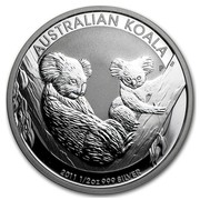 Australia 50 Cents Koala 2011 AUSTRALIAN KOALA P 2011 1/2 OZ 999 SILVER coin reverse Australia 50 Cents Koala 2011 AUSTRALIAN KOALA P 2011 1/2 OZ 999 SILVER coin reverse