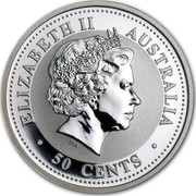 Australia 50 Cents Year of the Pig (Colorized) 2007 KM# 1878a ELIZABETH II AUSTRALIA 50 CENTS coin obverse Australia 50 Cents Year of the Pig (Colorized) 2007 KM# 1878a ELIZABETH II AUSTRALIA 50 CENTS coin obverse